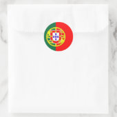 portugal - vlaggensymbool ronde sticker (Tas)