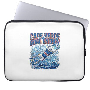 Portugal Voetbal 2026 Voetbal Vet Land Typografie Laptop Sleeve