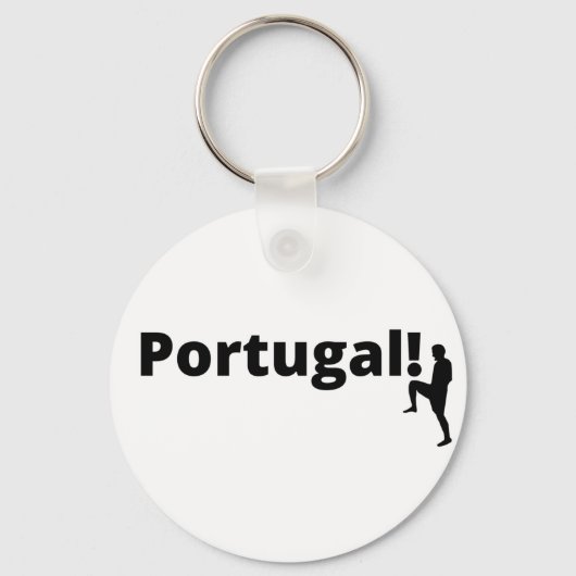 Portugal voetbal, aanpasbaar sleutelhanger (Voorkant)