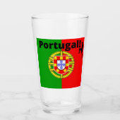 Portugal Voetbal Glas (Voorkant)