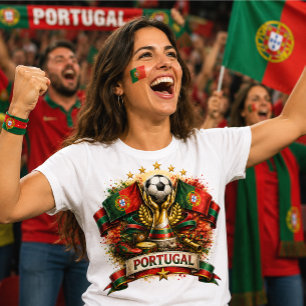Portugal Voetbal Portugese Voetbal Wereldkampioens T-shirt