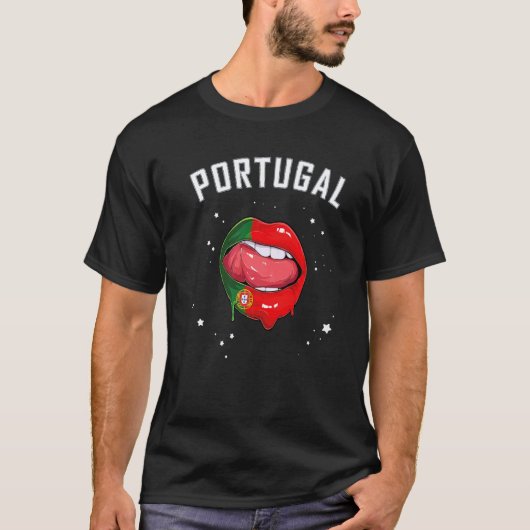 Portugal Voetbal & Sport Team Portugese Fan T-shirt (Voorkant)