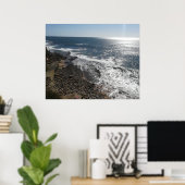 Portugal Wall Art Beach Vacation Souvenir Foto Poster (Thuiskantoor)