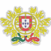 Portugal Wapen Patriottische Sticker (Voorkant)