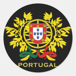 Portugal Wapenschild Ronde Sticker