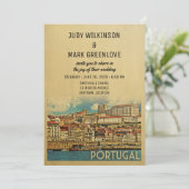 Portugal Wedding Invitation Kaart (Staand voorkant)