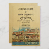 Portugal Wedding Invitation Kaart (Voorkant / Achterkant)