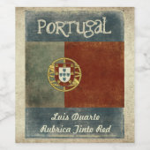 Portugal Wijnlabel Wijn Etiket (Enkel label)