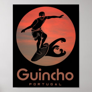 Portugal Windsurfen Surfen Surfers Praia Do Guin Poster
