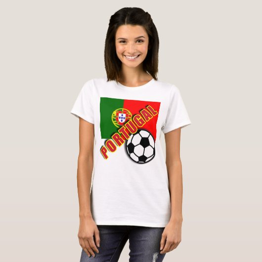 PORTUGAL World Soccer Fan Tshirts (Voorkant volledig)
