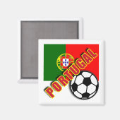 PORTUGAL World Soccer Fan Tshirts Magneet (Voorkant / Achterkant)