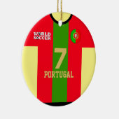 Portugal World Soccer Jersey Ornament (Rechts)