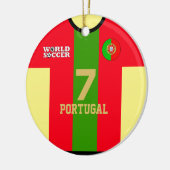 Portugal World Soccer Jersey Ornament (Links)