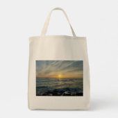 Portugal Zonsondergang Sereniteit Boodschappentas Tote Bag (Achterkant)