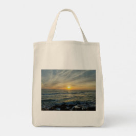 Portugal Zonsondergang Sereniteit Boodschappentas Tote Bag