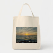 Portugal Zonsondergang Sereniteit Boodschappentas Tote Bag (Voorkant)