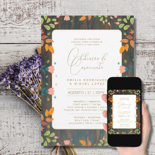 Portuge gebruik   Casamento Flores Folclóricas Rús Kaart