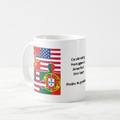 Portugees AMERIKAANS ERFGOED Koffiemok (Voorkant links)