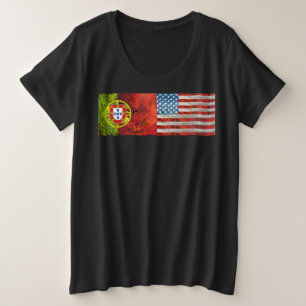 Portugees Amerikaans Grote Maat T-shirt