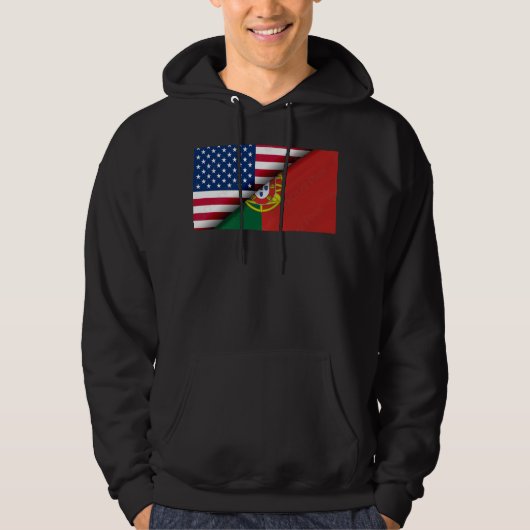 Portugees Amerikaans Hoodie (Voorkant)