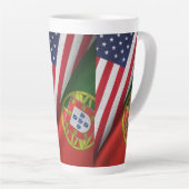 Portugees Amerikaans Latte Mok (Rechterhoek)