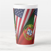 Portugees Amerikaans Latte Mok (Voorkant)