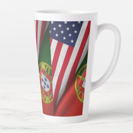 Portugees Amerikaans Latte Mok (Rechts)