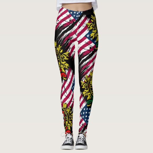 Portugees Amerikaans Leggings (Voorkant)