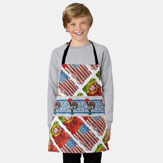 Portugees Amerikaans Schort (Gedragen)