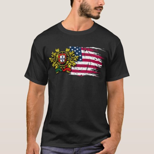 Portugees Amerikaans T-shirt (Voorkant)