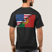 Portugees Amerikaans T-shirt (Achterkant)