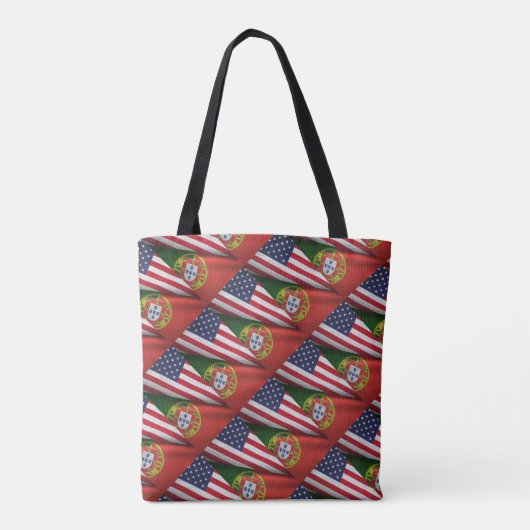 Portugees Amerikaans Tote Bag (Achterkant)