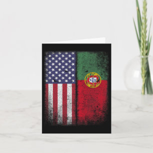 Portugees Amerikaanse vlag Portugal USA voor vrouw Kaart
