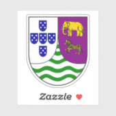 Portugees Angola Kleiner wapen (1935-1975) Sticker (Vel)