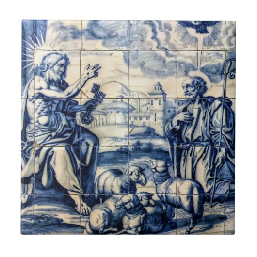 Portugees Azulejo 005 Tegeltje (Voorkant)