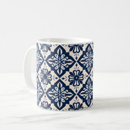 Portugees Azulejo Blauw en Wit Koffiemok