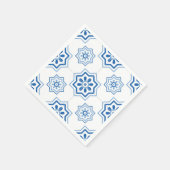  Portugees Azulejo BLUE Tile Pattern Servetten (Hoek)