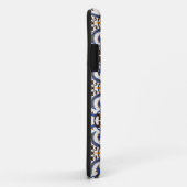 Portugees Azulejo Blue Yellow Pattern Case-Mate iPhone Case (Achterkant/rechts)