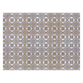  Portugees Azulejo Blue Yellow Pattern Tafelkleed (Voorkant (Horizontaal))