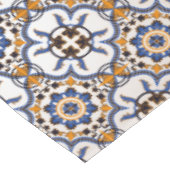  Portugees Azulejo Blue Yellow Pattern Tafelkleed (Gekanteld)