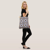 Portugees Azulejo Blue Yellow Pattern Tote Bag (Op model)