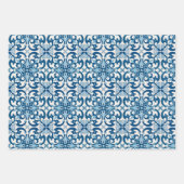 Portugees Azulejo Ceramic Tiles Seamless Pattern Inpakpapier Vel (Voorkant 2)