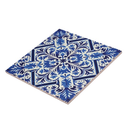 Portugees Azulejo Pattern Tegeltje (Zijkant)