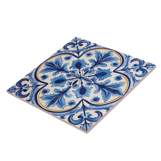 Portugees Azulejo Pattern Tegeltje (Zijkant)