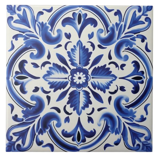 Portugees Azulejo Pattern Tegeltje (Voorkant)