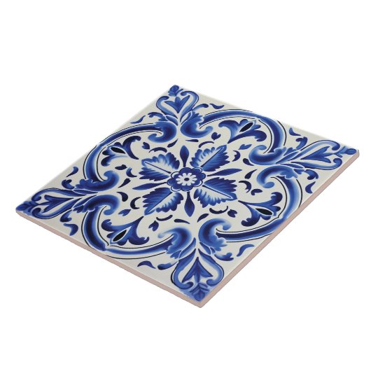 Portugees Azulejo Pattern Tegeltje (Zijkant)