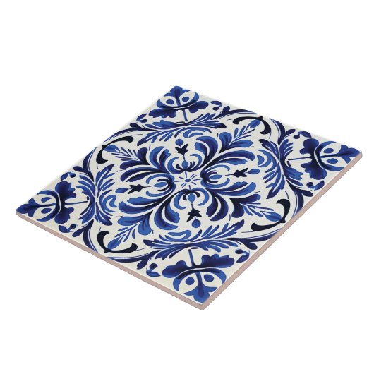 Portugees Azulejo Pattern Tegeltje (Zijkant)
