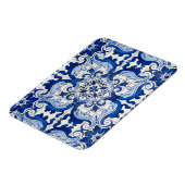 Portugees Azulejo Seamless Pattern Magneet (Linkerzijde)