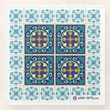 Portugees Azulejo Tile Glass Onderzetter