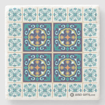 Portugees Azulejo Tile Marble Onderzetter